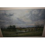 Robin Furness, gouache, ' Sandhurst and Aldershot Beagles ', in a landscape, signed and dated 2013,