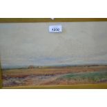 Claude Hayes, watercolour, titled ' The Haycart ', Studland, in a swept gilt frame, signed,