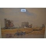 James Matthews, watercolour, entitled ' On the South Coast ', signed,