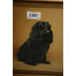 Maud Turner oil on board, study of a cocker spaniel, signed, 8.5ins x 6.