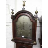 George III oak longcase clock,