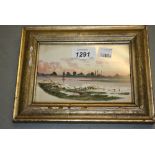 Pair of small gilt framed watercolours,