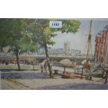 Frank Shipsides, Limited Edition 347 of 850 print, Bristol Bridge, signed in pencil by the artist,