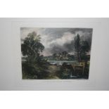 Small quantity of unframed engravings after John Constable,