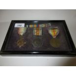 World War I three medal group to Second Lieutenant J.T. Wingfield, R.F.A.