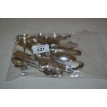 Collection of various tea, coffee and condiment spoons,