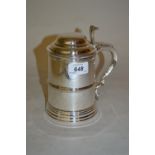 Edwardian silver tankard in 18th Century style,