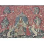 Similar smaller 20th Century Belgian machine woven tapestry after the French antique