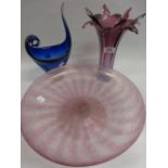 Pink Art Glass vase,