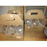 Quantity of various cut glass drinking glasses