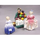 Group of three Royal Doulton figures ' Sweeting ' HN1935,