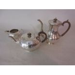 Victorian silver plated three piece tea service