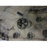 Alexander McQueen silk chiffon skulls pattern scarf / shawl