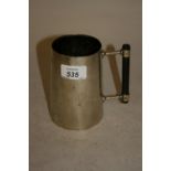 Late 19th Century cylindrical mug with ebony handle by Hukin and Heath (possibly after Christopher