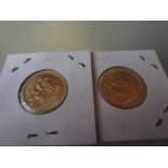 Two Elizabeth II sovereigns,