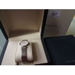 Ladies Longines stainless steel wristwatch with box and papers