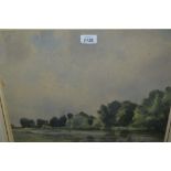 William Thomas Wood, watercolour, ' On the Arun ' together with a pastel drawing,