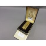 Dunhill gold plated cigarette lighter,