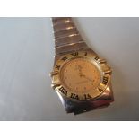 Ladies Omega Constellation stainless steel wristwatch (a/f)