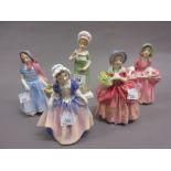 Royal Doulton figure ' Ruth ' HN2799, another ' Cissie ' HN1809, another ' Bo Peep ' HN1811,