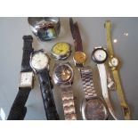 Gentleman's Rotary wristwatch together with a quantity of other ladies and gentlemen's wristwatches