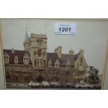 John Coverdale Newberry, watercolour, view of Balliol College, Oxford, signed, 6ins x 7.