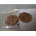 Two Elizabeth II sovereigns,