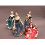 Royal Doulton figure ' Adrienne ' HN2304, another ' Janine ' HN2461,