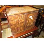 Late 19th or early 20th Century Japanese parquetry scribes desk,