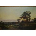 J.M. Ducker, pair of oil paintings on canvas, views at Ashtead Woods and Burgh Heath, signed, 19.