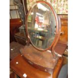 Two 19th Century mahogany swing frame toilet mirrors