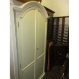 Modern two door wardrobe with arched top