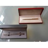 Dunhill silver ballpoint pen in original fitted case,