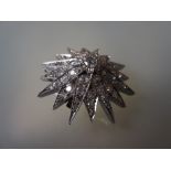 Victorian diamond set star brooch / pendant