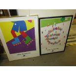 Two framed posters, 9 May, Europe Day,