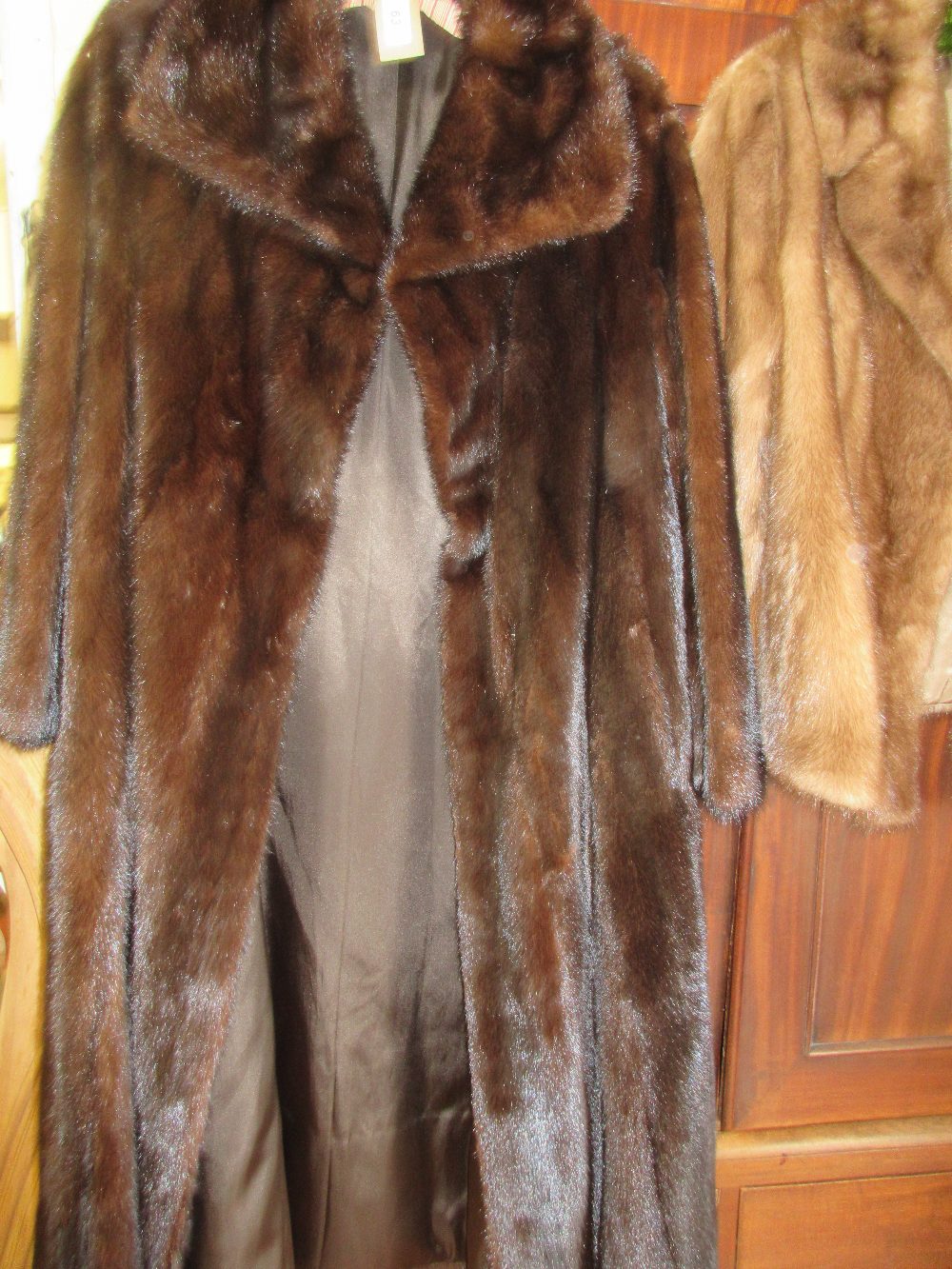 Ladies full length mink fur coat,