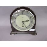 Art Deco Bakelite cased mantel clock with a single train movement and War Department markings
