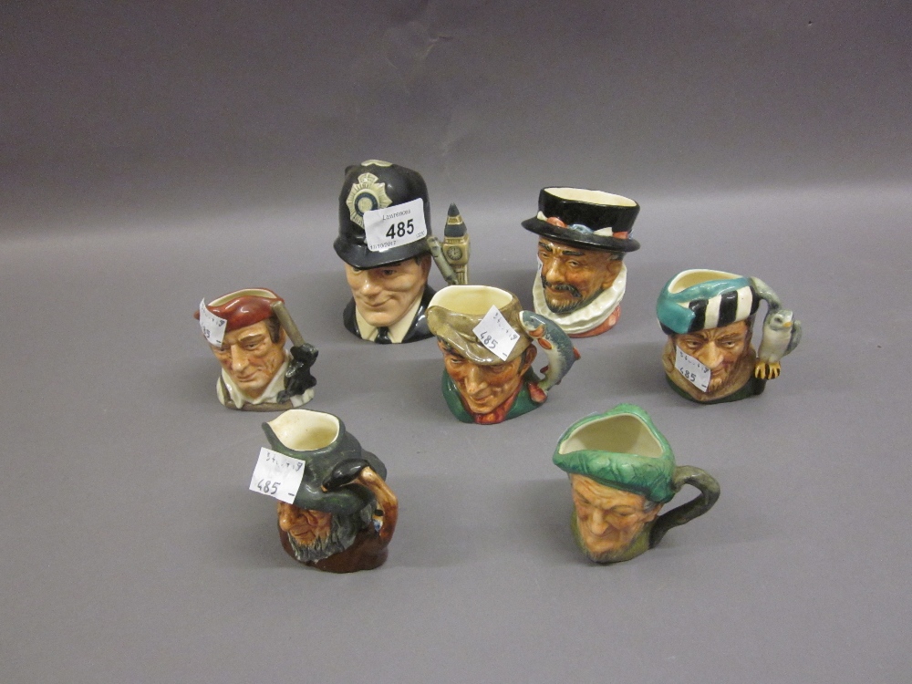 Seven various small Royal Doulton character jugs