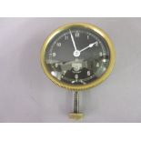 Smiths brass mounted dashboard clock