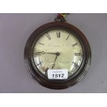 George III mahogany cased sedan clock, the silvered dial signed Twentyman and Co.