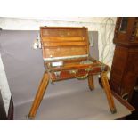 French pine and beech metal mounted portable easel