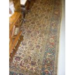 Large Sparta carpet with an all-over Herati design on an ivory ground with borders,