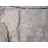 Late 19th or early 20th Century thread work bedspread
