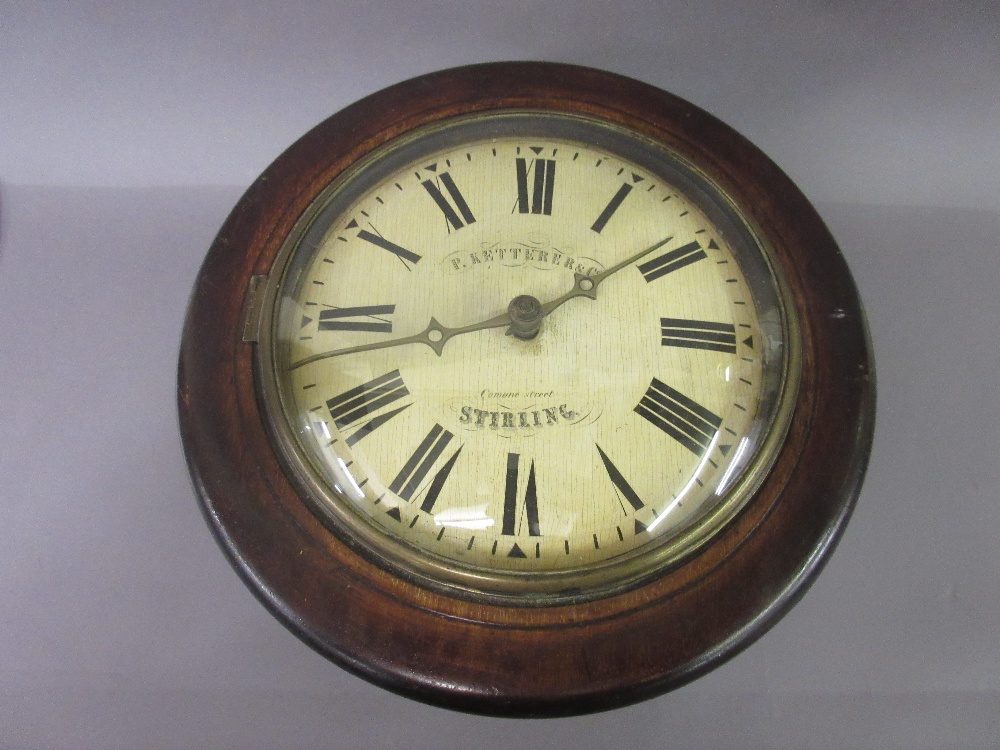 19th Century post clock, signed P. Kettera and Co.