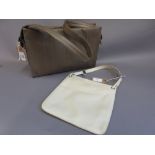 Tanner Krolle brown leather handbag with shoulder strap,