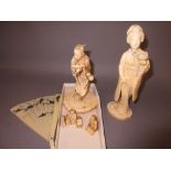 Late 19th Century Japanese carved ivory okimono of a geisha,