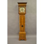 18th Century walnut seaweed marquetry and crossbanded longcase clock,