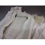 Two embroidered Christening gowns,