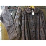 Ladies mink three quarter length fur coat,