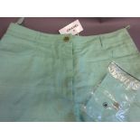 Pair of ladies green Chanel trousers (with label,